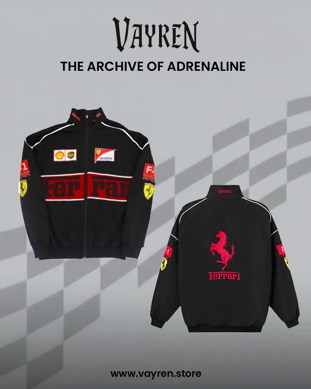 FERRARI F1 BAGGY FIT BLACK